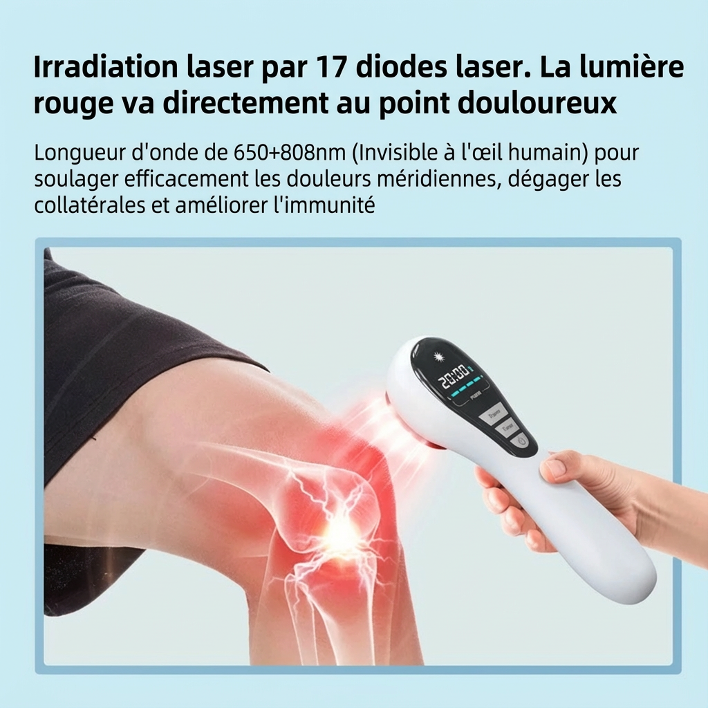 Dispositif de thérapie à la lumière rouge au Laser de bas niveau 650nm 808nm, équipement de physiothérapie pour l'arthrite au Laser froid, soulagement de la douleur, soins de santé